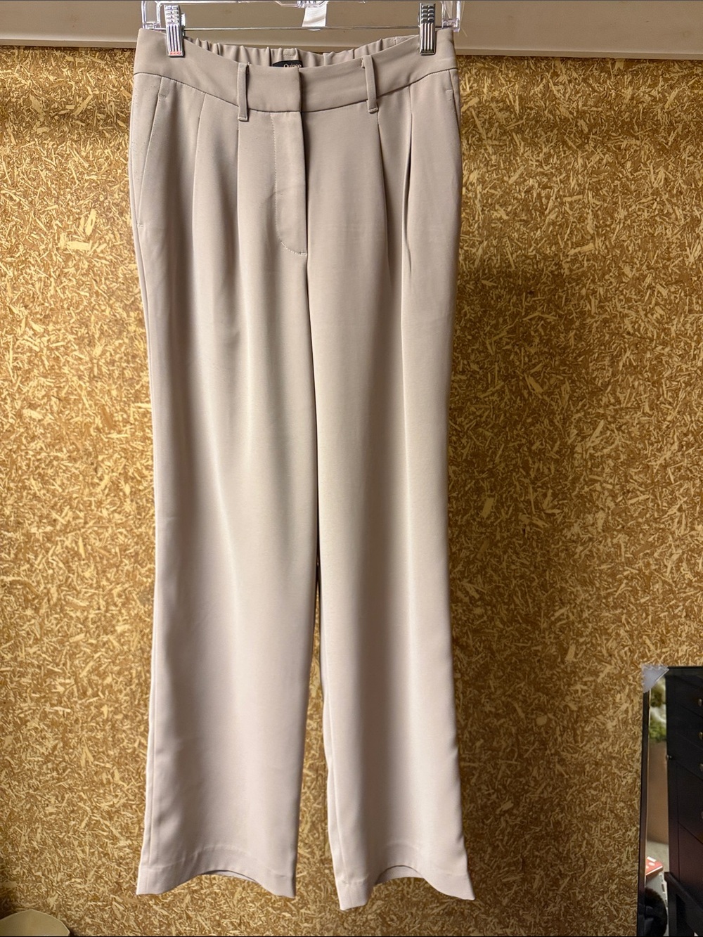 Quince Beige Boot-Cut Women's Trousers